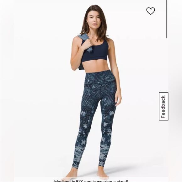 Lululemon tie dye Patterned High-Waisted Leggings - Picture 1 of 10